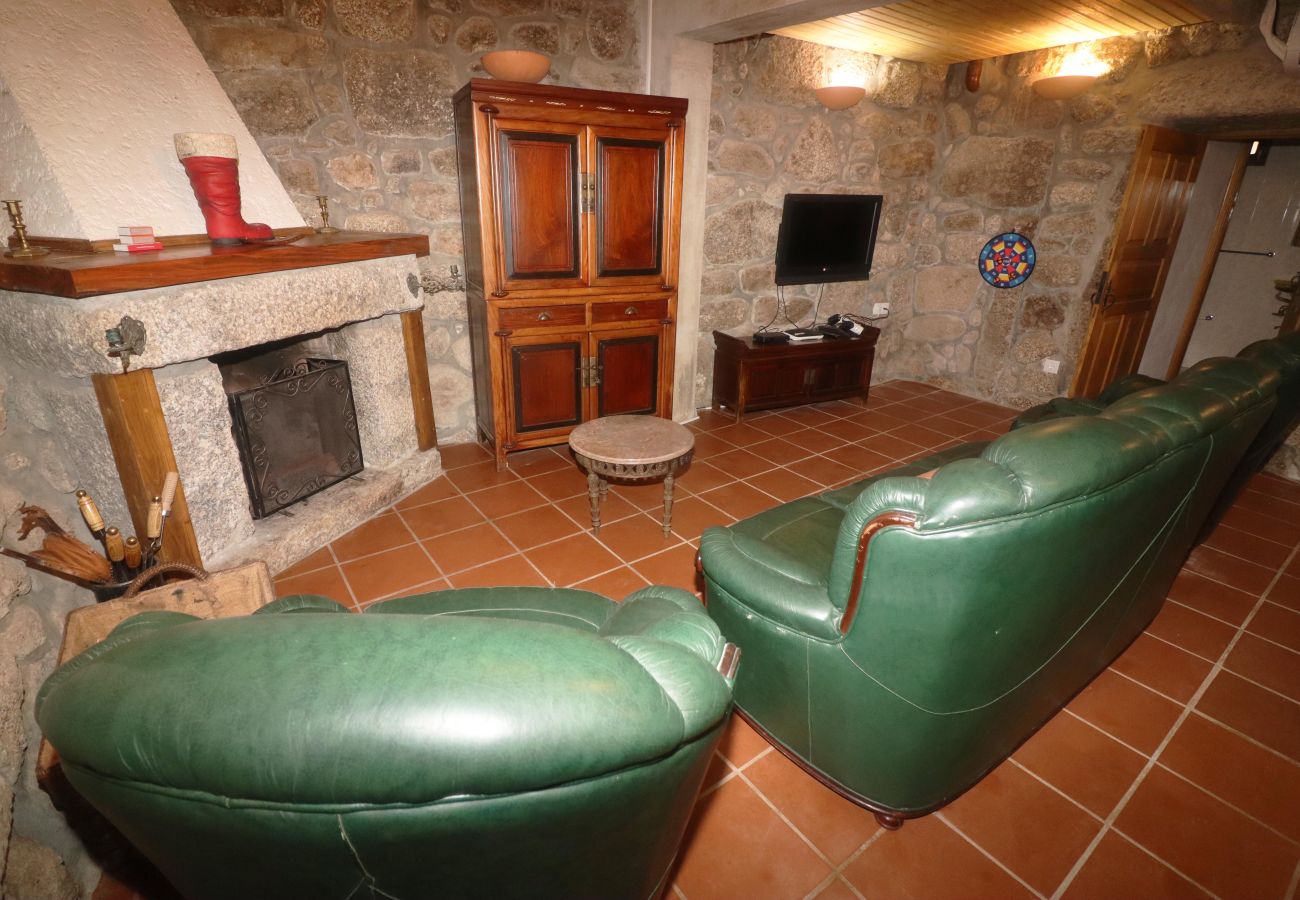 Alojamento Rural Sala de Estar Lareira Natureza
